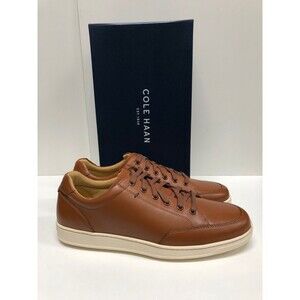 COLE HAAN SAGAN SNEAKER II SHOES - C26498 - TAN LEATHER - NEW IN BOX -